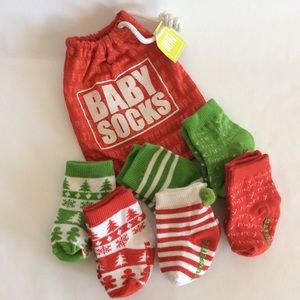 Baby Trumpette Holiday 🎄Socks in a Bag 🎄